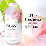 Olay Fresh Radiance Body Wash with Essence of Strawberry and Mint, 22 fl oz