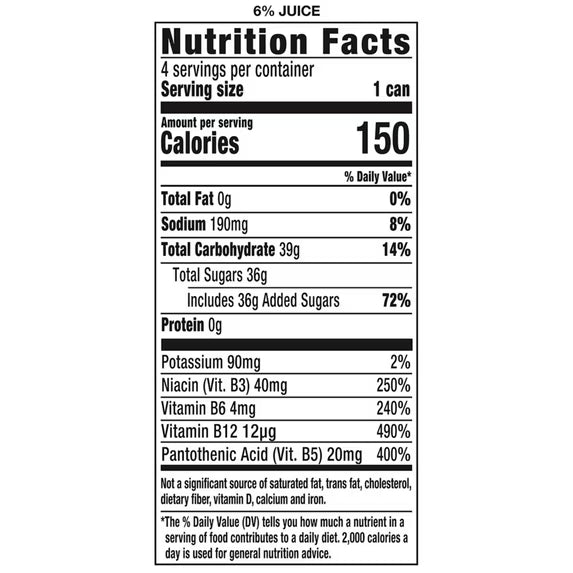 Juice Monster, Voodoo Grape, Juice + Energy Drink, 16 fl oz, 4 Pack