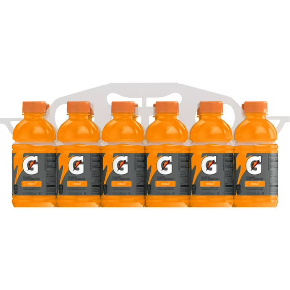Gatorade Thirst Quencher Orange flavored Sports Drink 12 fl oz, 12 Count