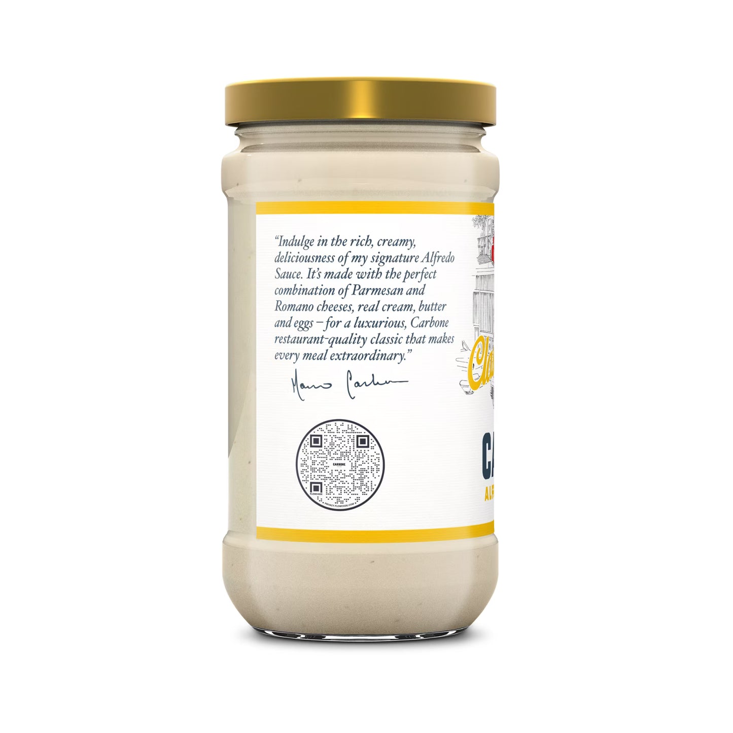 (6 pack) Carbone Fine Foods Alfredo Sauce, 15 oz