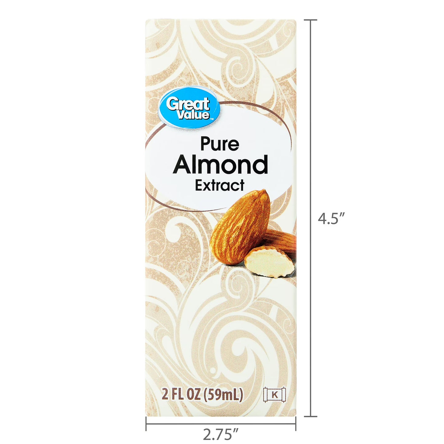 Great Value Pure Almond Extract, 2 fl oz