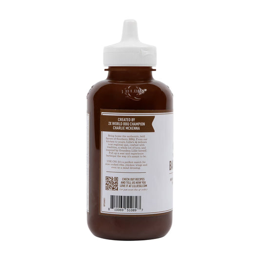 Lillie’s Q Memphis Style BBQ Sauce – Smoky & Sweet Barbecue Sauce for Ribs, Pulled Pork & Chicken, 15.3 oz Squeeze Bottle