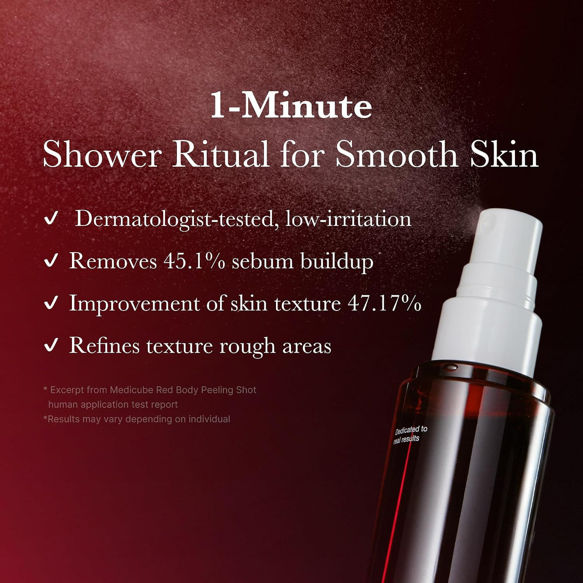 medicube Red body glow essentials: Red Body Wash and Body Peeling Shot