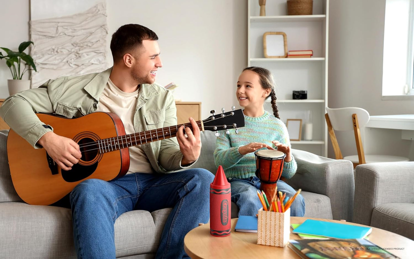 Crayola Kids Crayon Speakers Bluetooth, Portable Bluetooth Speakers | 20W Peak Power HD Sound, Mini Bluetooth Speaker Wireless with TWS Pairing BT 5.3, FM Radio Home/Party/Outdoor/Travel