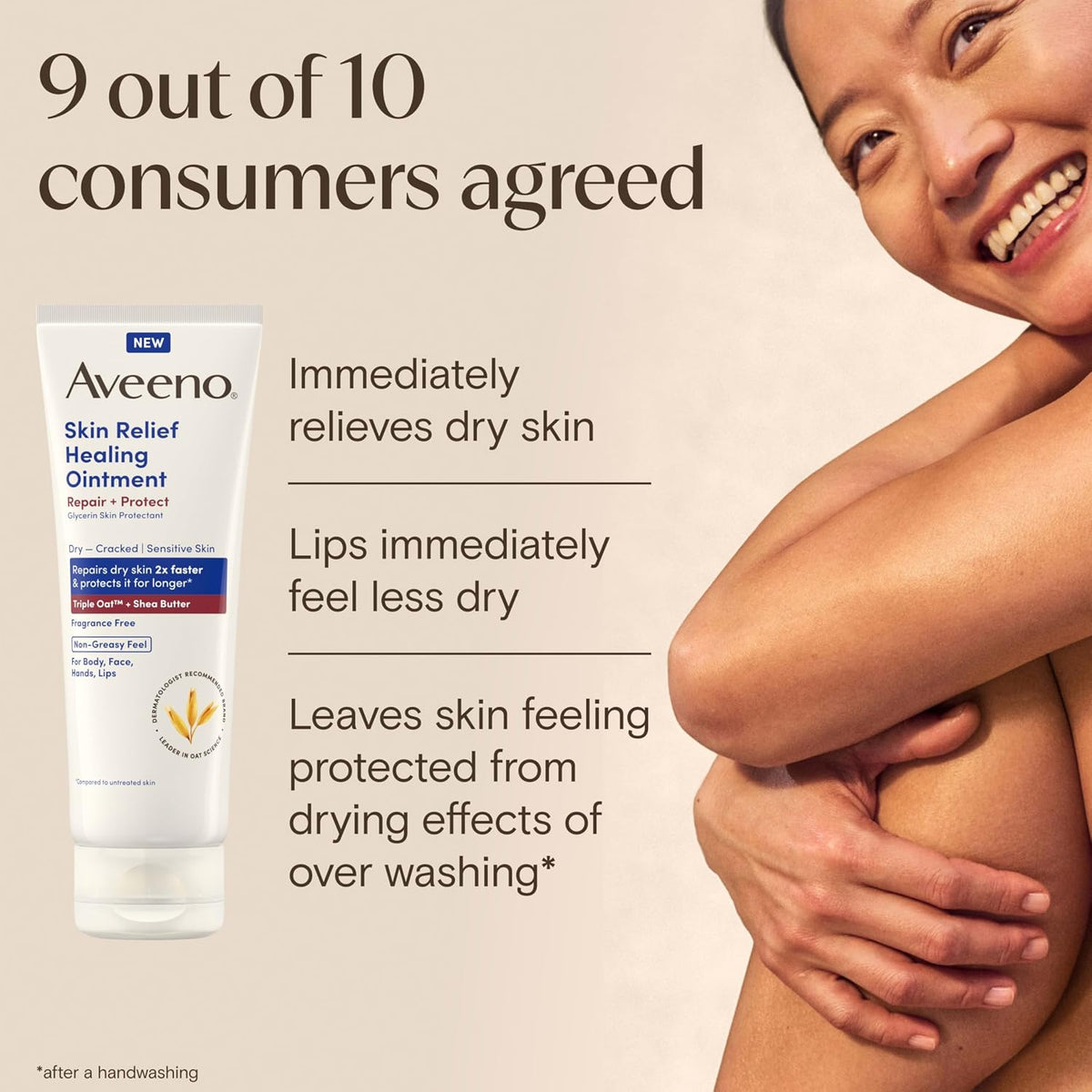 Aveeno Skin Relief Healing Ointment, Fragrance-Free, 2 Ounce (Pack of 12)