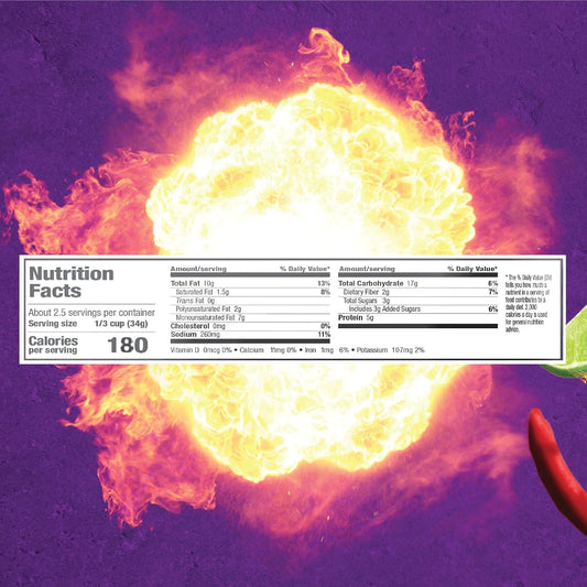 Takis Hot Nuts Flare Double Crunch Peanuts, Chili Pepper and Lime Artificially Flavored Peanuts, 3.2 Ounce Bag