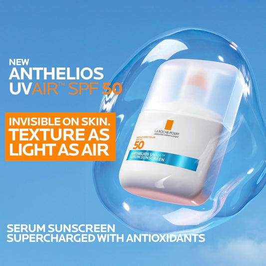 La Roche-Posay Anthelios UVAir Sunscreen Serum SPF 50 with hyaluronic acid