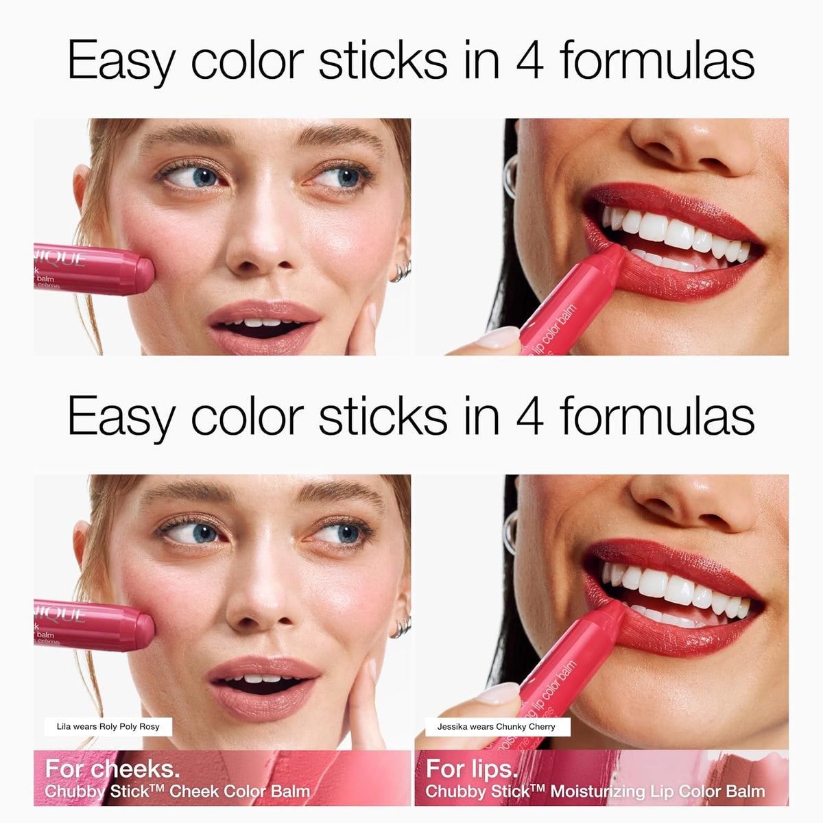 Clinique Chubby Cream Blush Stick Cheek Colour Balm | Blush For Cheeks | Long Lasting + Buildable | Create A Healthy Looking Glow | Perfect For Travel