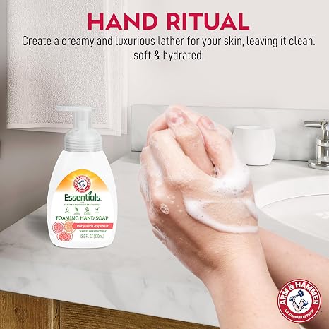 Arm & Hammer Foaming Hand Soap for Skin Cleaning - Cleanser with Lavender Vanilla Scent - Hand Soap Pump with Aloe Vera & Different Ingredients 12.5 Fl Oz (370mL)