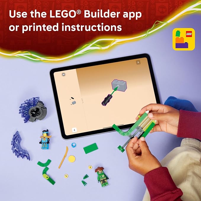 LEGO NINJAGO NYA vs. Mutation Monster Spinner Building Toy for Boys & Girls - Ninja Toy Figures & Playset for Kids, Ages 6+ - Includes 2 Minifigures for Pretend Play - Gift Idea for Birthdays - 71849