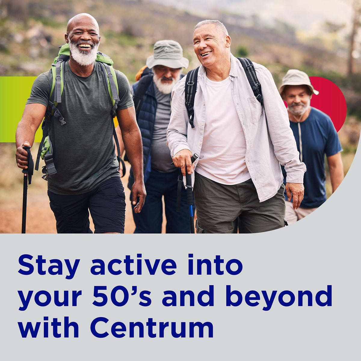 Centrum Silver Men's Multivitamin for Men 50 and Over, 100 Tablets