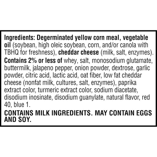 Cheez-It Crunch Cheesy Baked Snacks, Lunch Snacks, Zesty Jalapeno Cheddar, 6.5oz Bag (1 Bag) (Pack of 2)