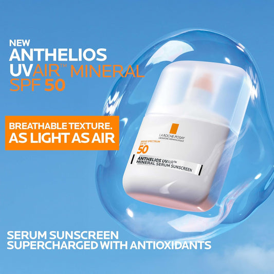La Roche-Posay Anthelios UVAir Sunscreen Serum SPF 50 with hyaluronic acid
