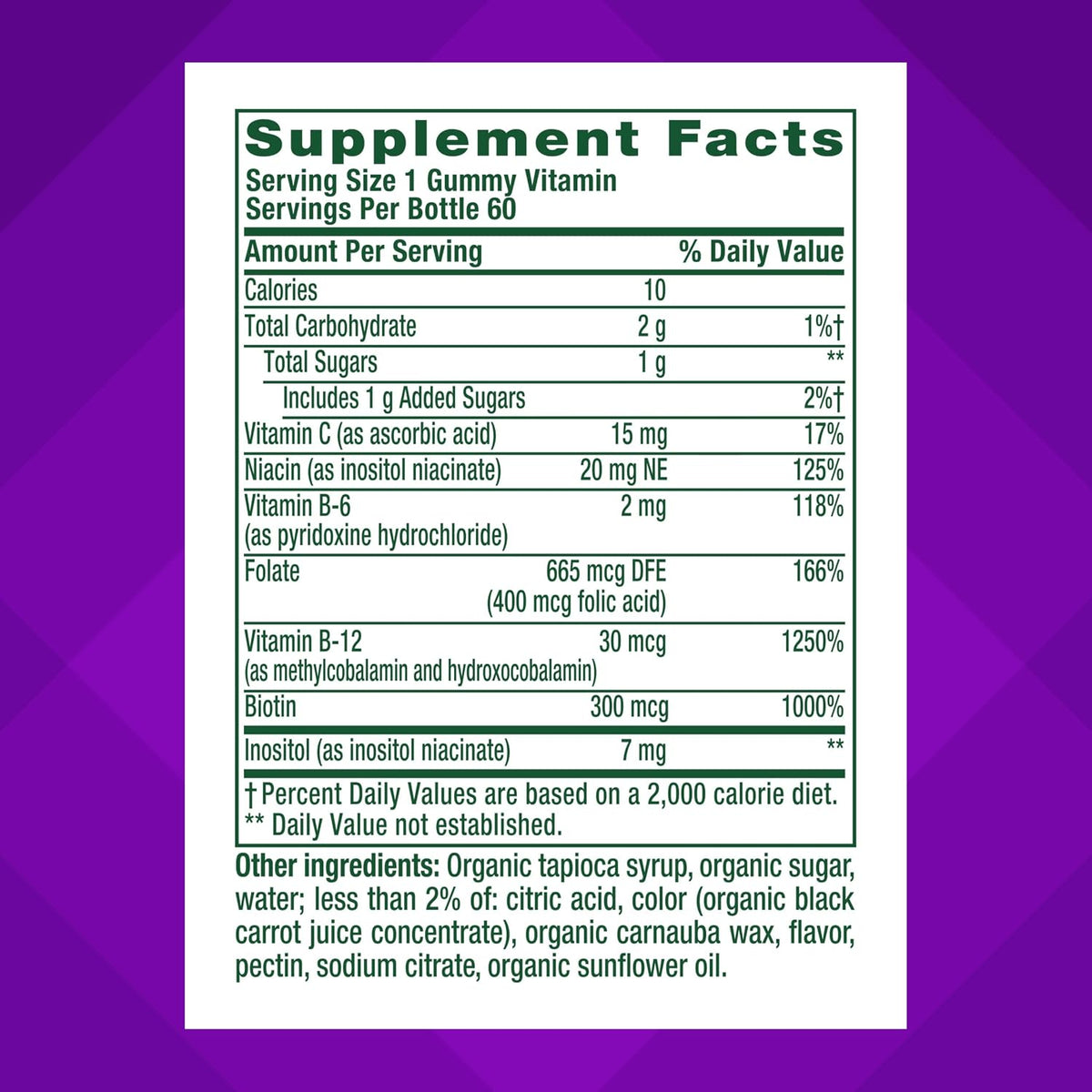 Vitafusion B-Complex Gummy Dietary Supplements, with 5 B Vitamins to Support Cellular Energy Production (1), Plus Vitamin C, Strawberry Flavor, 60 Count (Pack of 2)