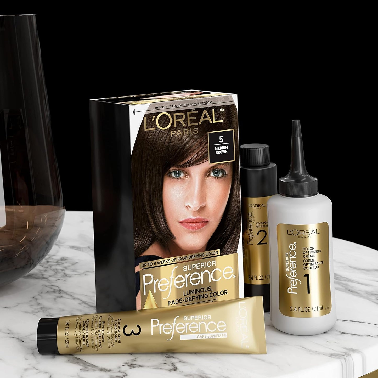 L'Oreal Paris Superior Preference Fade-Defying + Shine Permanent Hair Color, 9.5NB Lightest Natural Blonde, Pack of 1, Hair Dye