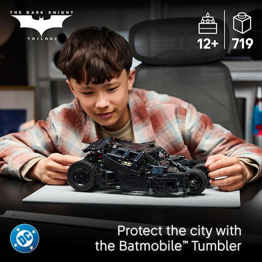LEGO Technic Batmobile Tumbler 42239 | Building Toys for Boys & Girls, Ages 12+, The Dark Knight Batmobile Set, Display as Bedroom Decor, 719 pieces, Gift Idea