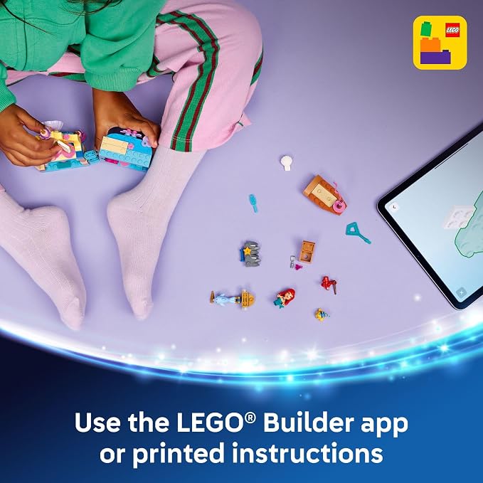 LEGO Disney Princess Ariel's Magical Mini Palace Building Toy - Little Mermaid Toys & Playset for Girls & Boys, Ages 5+ - Disney Gifts for Kids - 43285