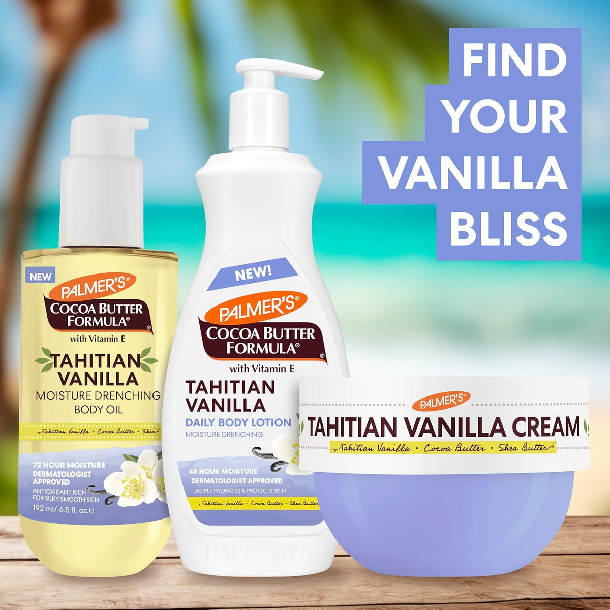 Palmer's Tahitian Vanilla Body Oil, Cocoa Butter Formula, 6.5 Fl Oz (Pack of 12)