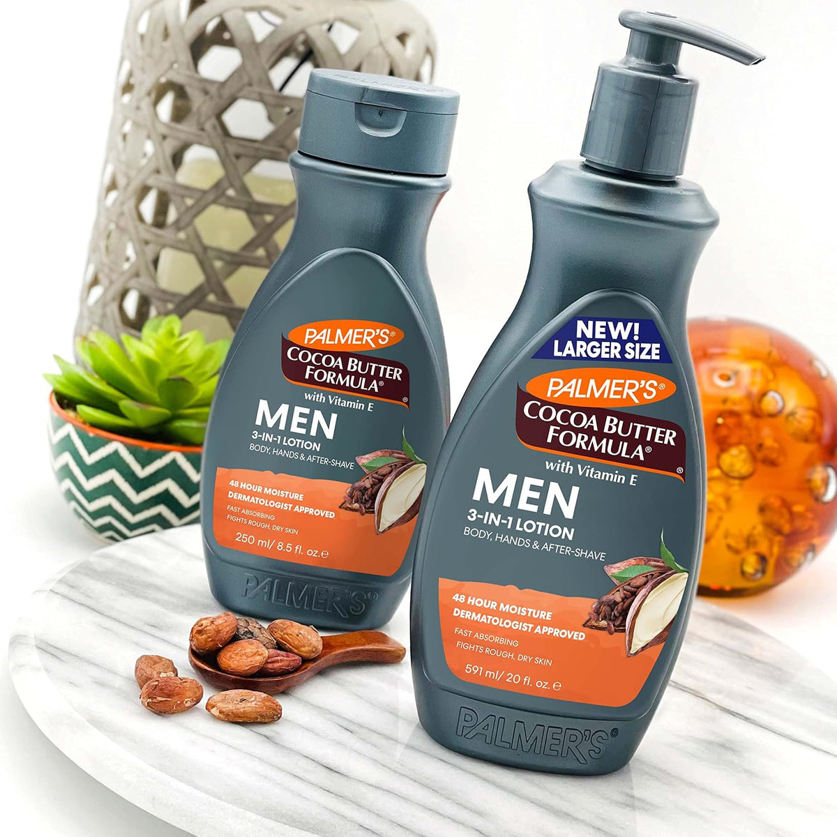 Palmer's Men's Face Moisturizer & Body Lotion, Cocoa Butter Formula, 8.5 Oz