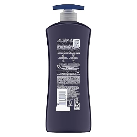 Vaseline Men Fast Absorbing 3-in-1 Face, Hands & Body Lotion for Men, 4 pack For Dry Skin,Absorbs in Just 15 Seconds for Moisturized Skin 20.3 Oz