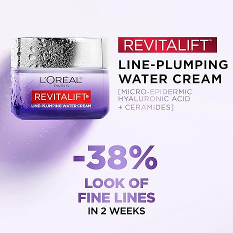 L'Oreal Revitalift Derm Intensives Micro-Hyaluronic Acid + Ceramides Line-Plumping Water Cream