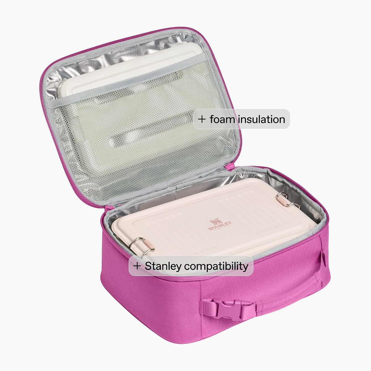 STANLEY Assembly Lunch Box 3.5L, Insulated Lunch Bag, Dark Blossom