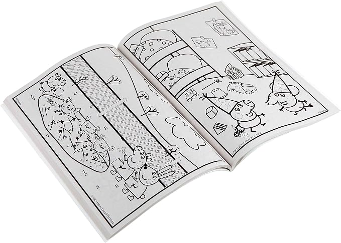 Crayola Peppa Pig Coloring Book with Stickers, Gift for Kids, 96 Pages, Ages 3, 4, 5, 6