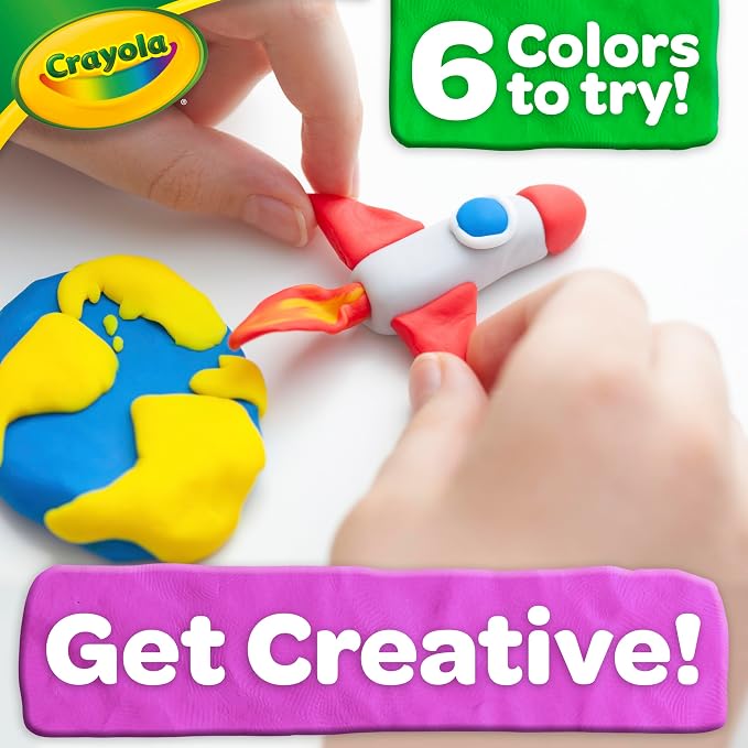 Crayola Dough Classpack, 8 Assorted Colors, Tactile Art Supplies, 3oz Each, 24 Count, Bulk,