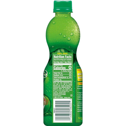 (12 pack) Realime 100% Lime Juice, 15 Fl Oz, 1 Count