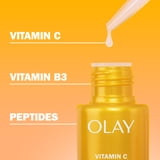 Olay Vitamin C Serum, Brightening Face Serum, Peptide 24 for Dry Dull Skin, 1.3fl oz