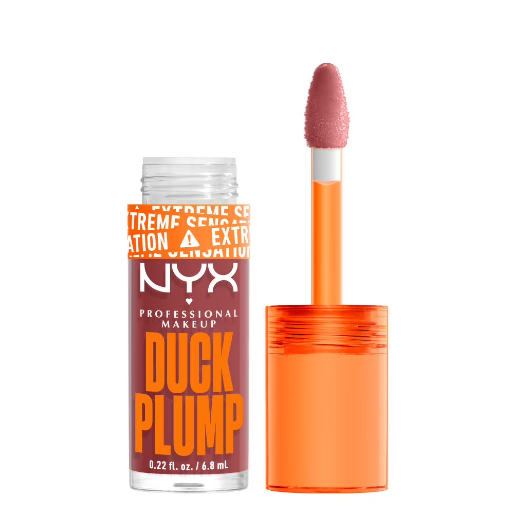 NYX Professional Makeup Duck Plump Extreme Sensation Lip Plumping Gloss, Mauve Out of My Way, 0.23 fl oz
