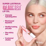 Revlon Super Lustrous Glimmer Nourishing Lip Oil, 004 Gone Rose, 0.13 fl oz