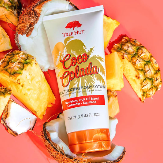 Tree Hut Coco Colada Moisturizing Body Lotion, Ceramide and Squalene Formula Helps Protect Skin, Long-lasting Hydration Leaves Skin Feeling Soft & Moisturized, 8.5 fl oz. (Pack of 2)