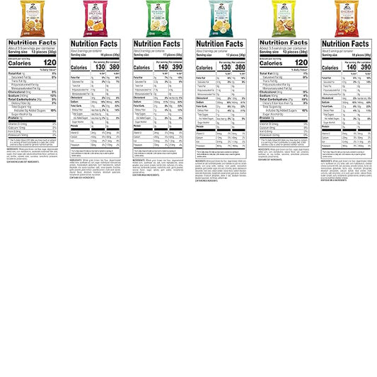 Quaker Rice Crisps, 6 Flavor Variety Pack, 12 Count