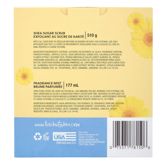 Tree Hut Dewy Daisy Gift Set, Exfoliating Body Scrub & Hydrating Body Spray, Skin Care Bundle, 18 & 6 fl oz