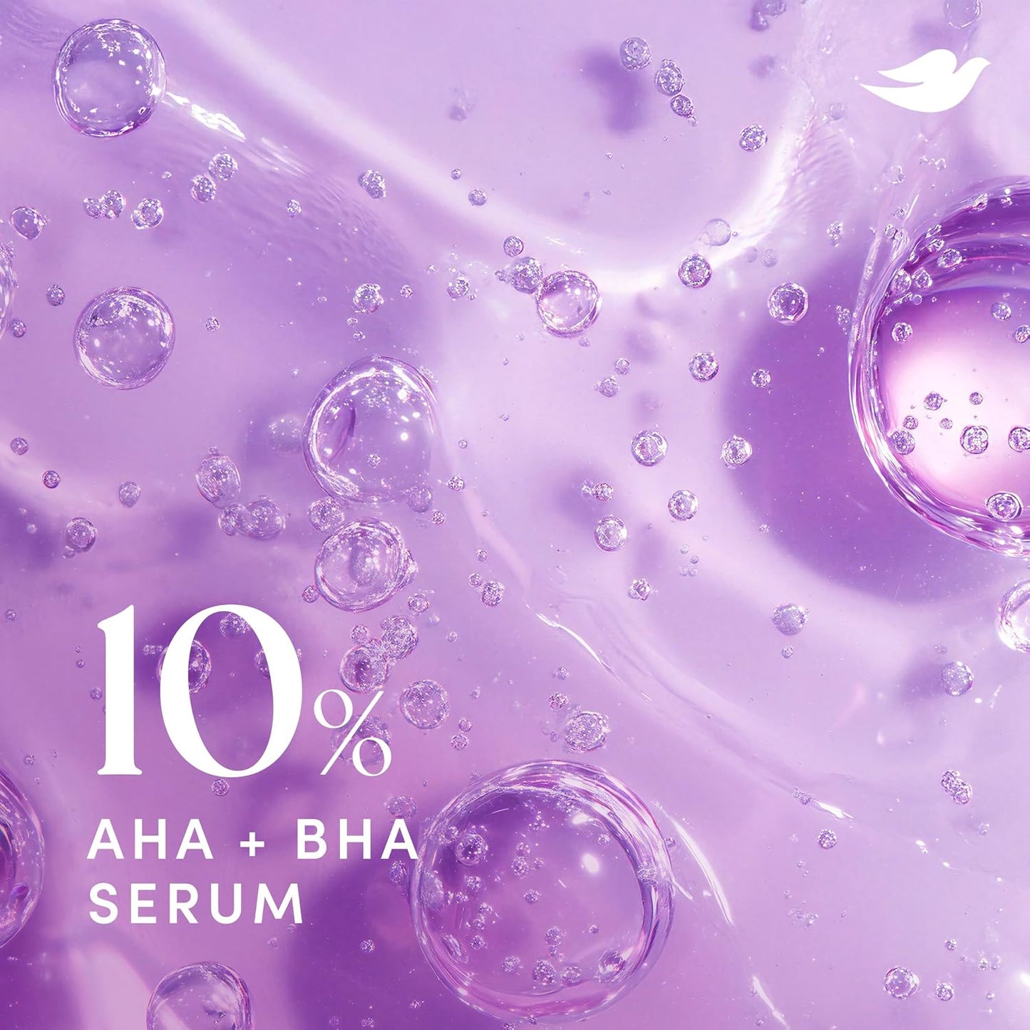Dove KP Bump Eraser Body Scrub with Violet Woods Scent 10% AHA & BHA Serum For Rough Bumpy Skin & Ingrowns 8.5 OZ