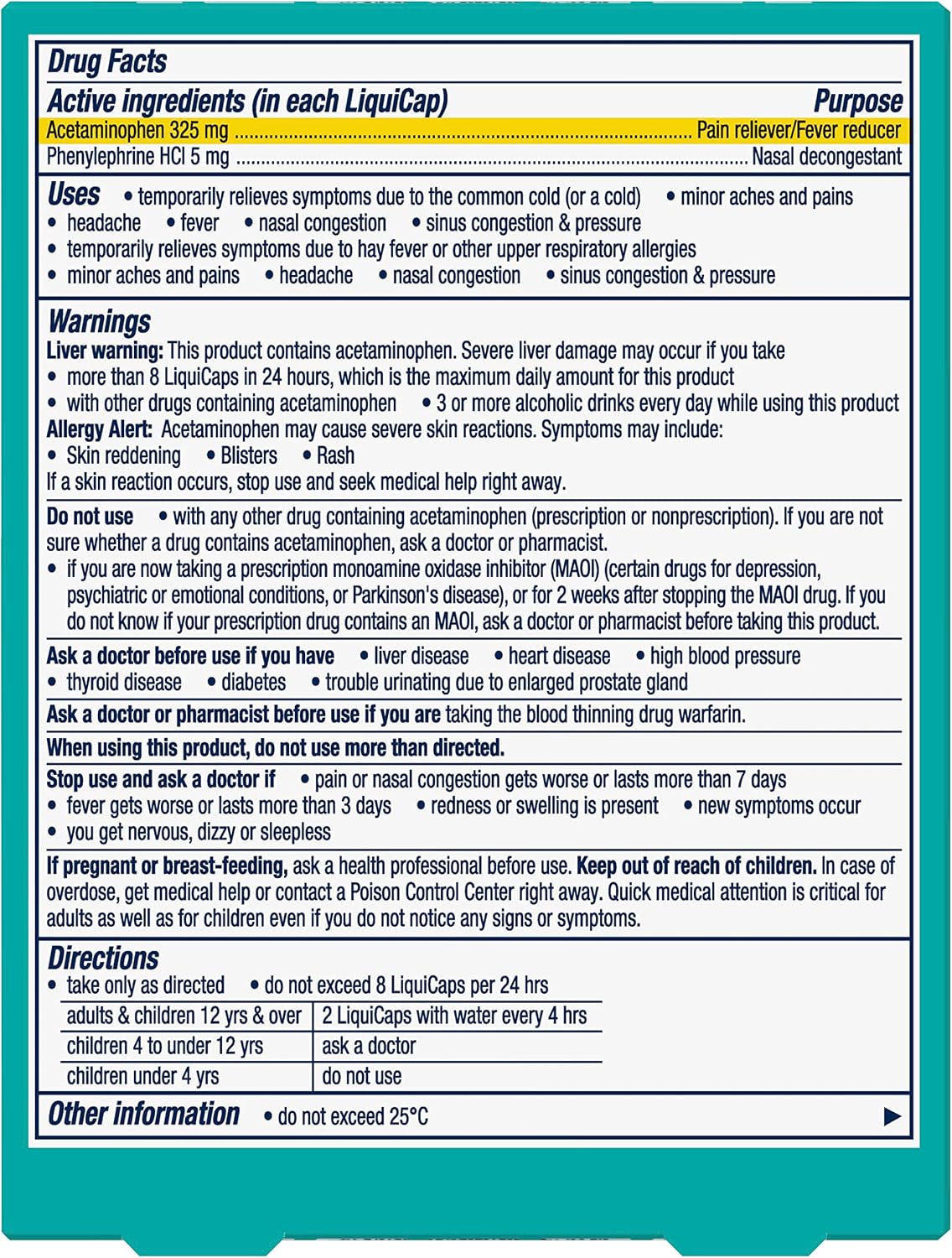 Vicks Sinex SEVERE LiquiCaps, All-In-One Sinus Relief, Non-Drowsy, Nasal Decongestant, Maximum Strength Relief of Sinus Headache, Pain, Pressure, & Congestion, 24 LiquiCaps