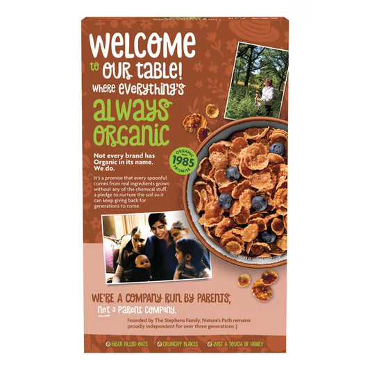Nature's Path Organic Breakfast Cereal, Heritage Flakes 13.25oz Box