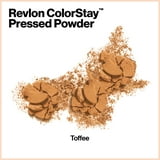 Revlon ColorStay Pressed Powder Makeup, Full Coverage, Longwearing, 375 Toffee, 0.3 oz