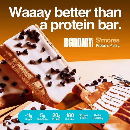 Legendary Foods Gluten Free and Keto Friendly Protein Pastry - S'mores - 8oz/4ct