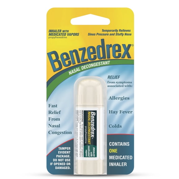 (2 pack) Benzedrex Nasal Decongestant Inhaler With Medicated Vapors