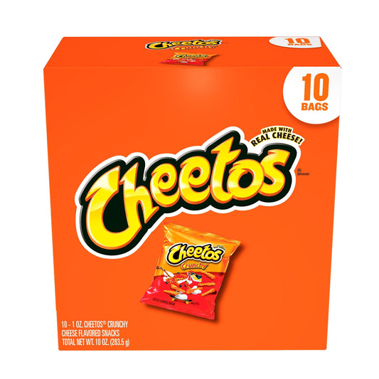 Cheetos Crunchy Cheese Flavored Snacks, 1 oz 10 Count