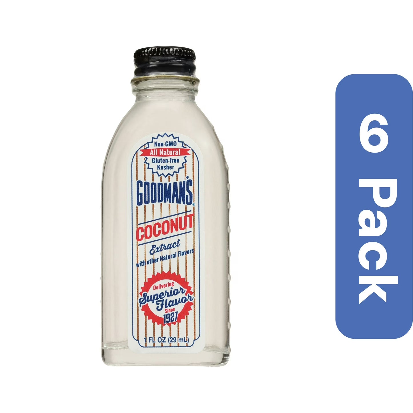 Goodman's Extract Coconut 1 fl oz (Pack of 6)