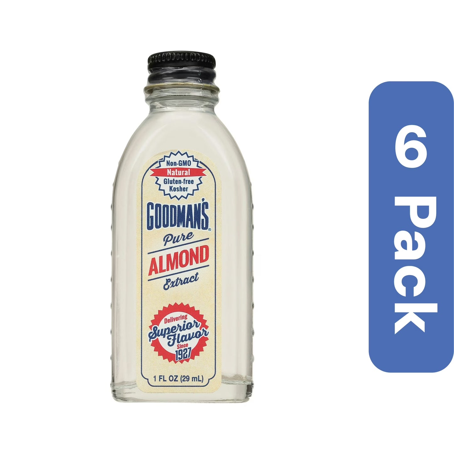 Goodman's Extract Peppermint Pure 1 fl oz (Pack of 6)