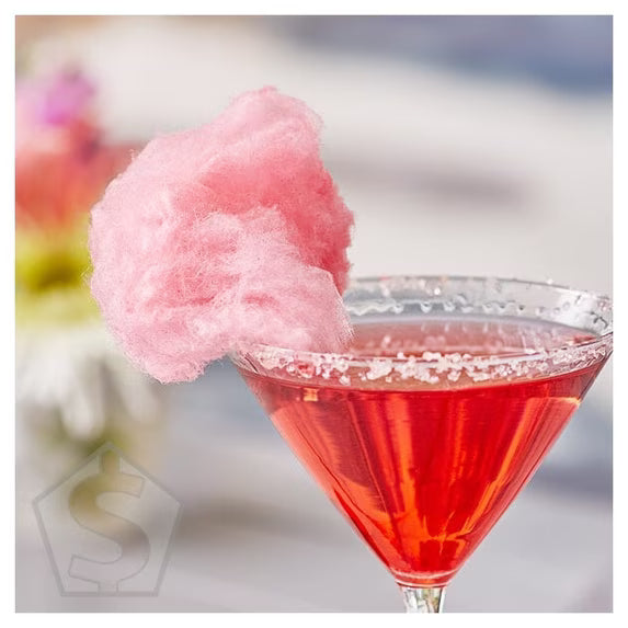 Great Western 1/2 Gallon Carton Red Cherry Cotton Candy Floss Sugar - 6/Case