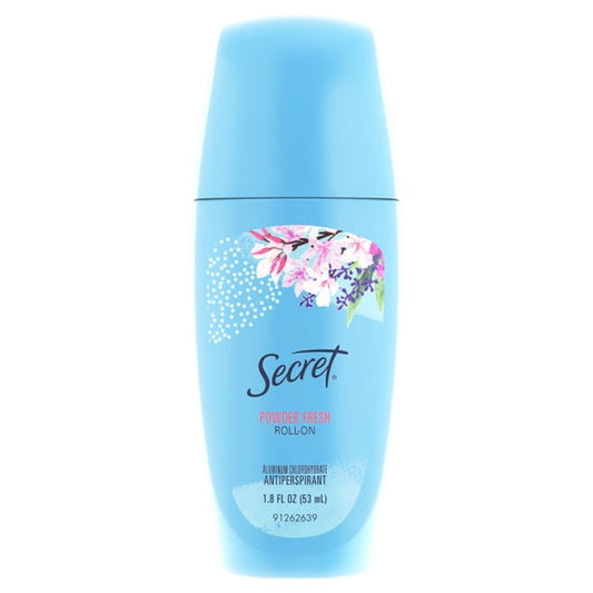 (2 pack) Secret Roll-on Antiperspirant Deodorant for Women, Powder Fresh, 1.8 fl oz
