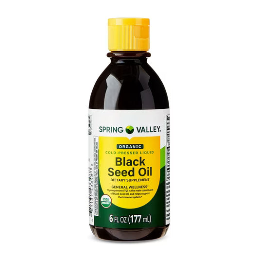 (3 pack) Spring Valley Organic Cold Pressed Black Seed Oil, 6 fl oz
