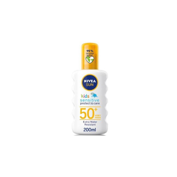 NIVEA Premium Gentle Kids Skin Sensitive Protect Care Spray Lotion 200 ml (Approx. 6.76 Fl Oz) – Lightweight, Fragrance‑Free Formula for Daily Use for Active Lifestyles and Outdoor Play