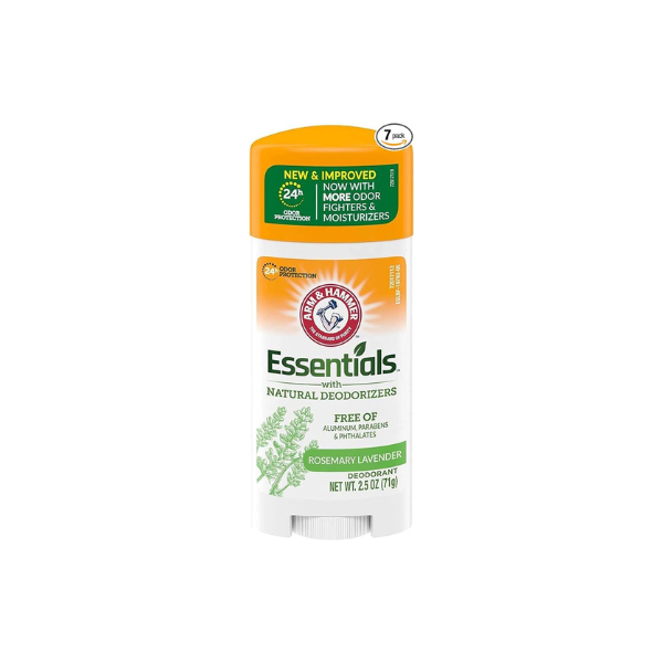 Arm & Hammer Essentials Deodorant with Natural Deodorizers Rosemary Lavender Aluminum Free 2.5 oz (Pack of 7)