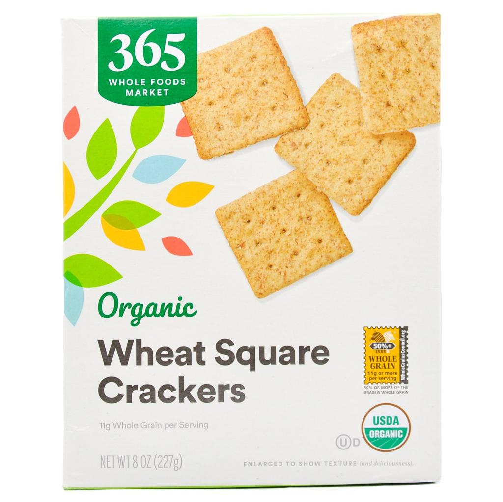 365 by Whole Foods Market, Thin Wheat Square Crackers, 8 OZ